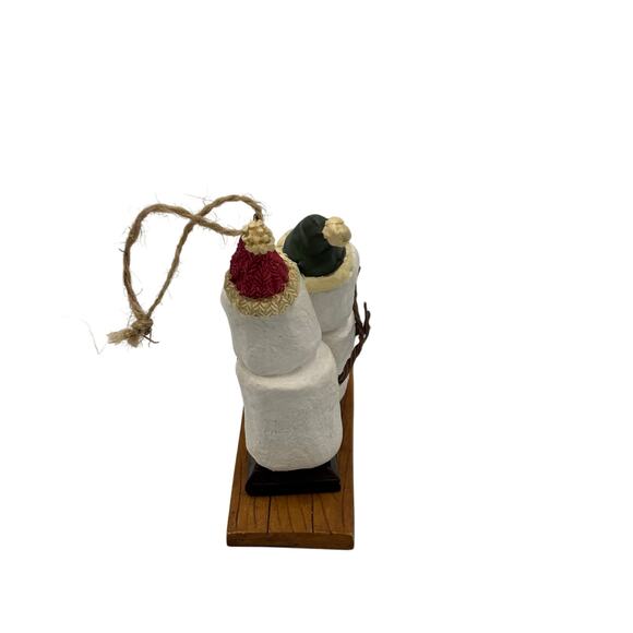 The Original S'mores Midwest Sledding Snowman Couple Christmas Ornament - Picture 4 of 6